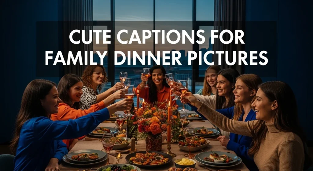 Cute Captions for Family Dinner Pictures