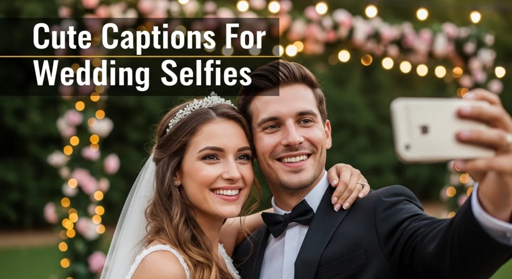 Cute Captions For Wedding Selfies