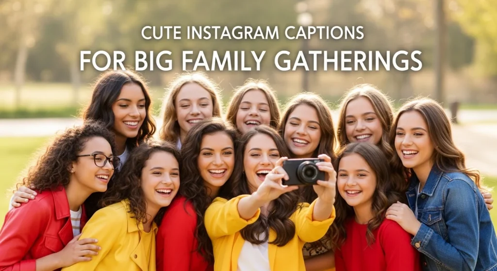Cute Instagram Captions For Big Family Gatherings