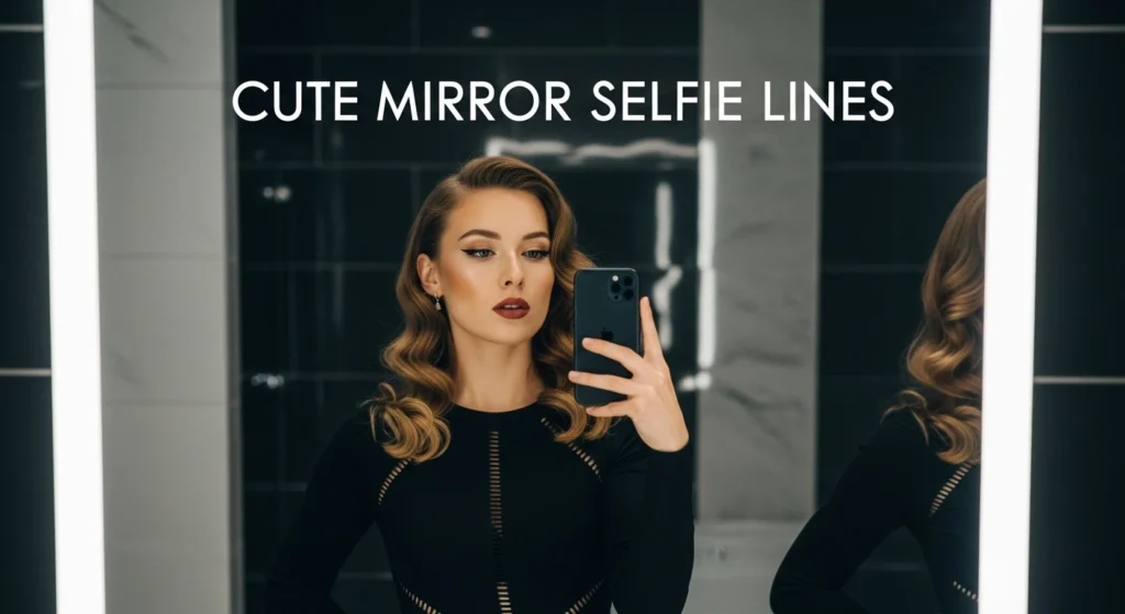 Cute Mirror Selfie Lines