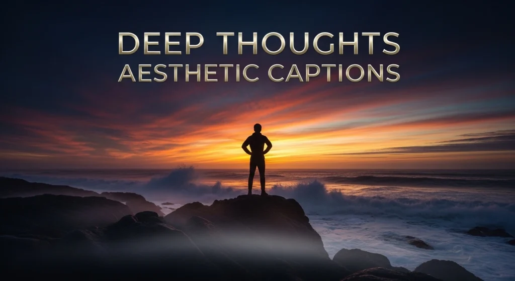 Deep Thoughts Aesthetic Captions