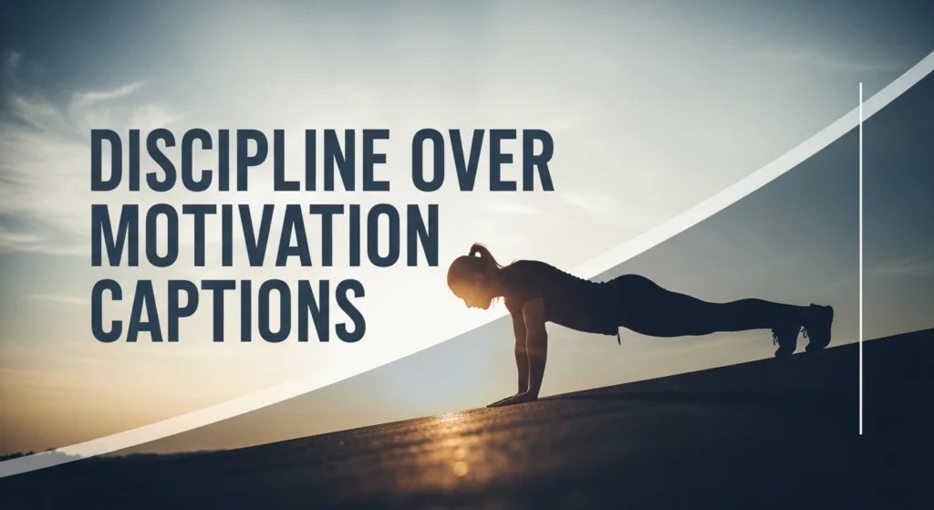 Discipline Over Motivation Captions