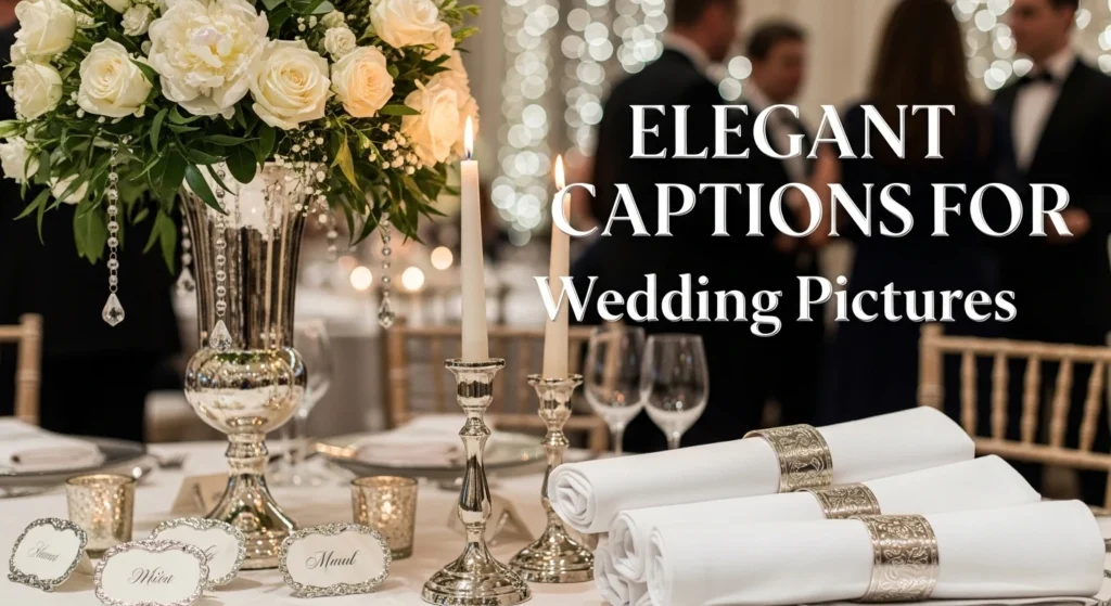Elegant Captions For Wedding Pictures
