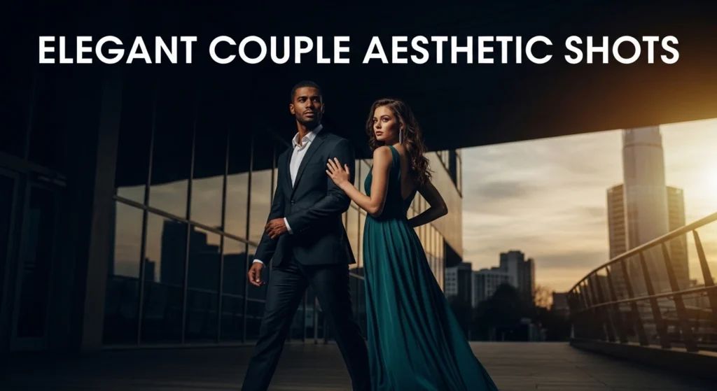 Elegant couple aesthetic shots