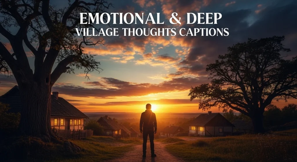 Emotional & Deep Village Thoughts Captions