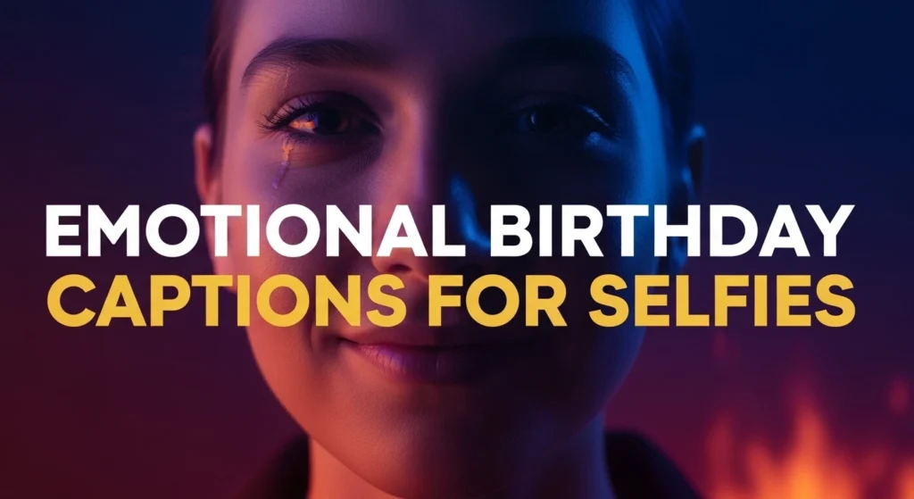 Emotional Birthday Captions for Selfies
