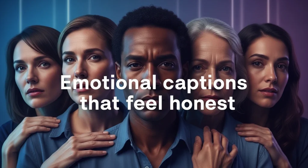 Emotional captions that feel honest