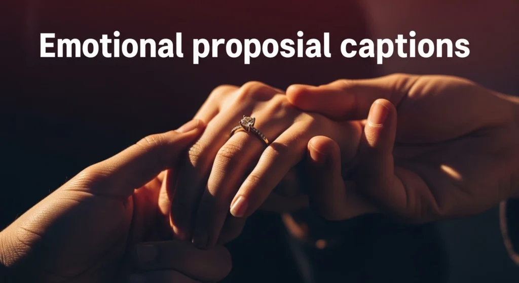 Emotional proposal captions