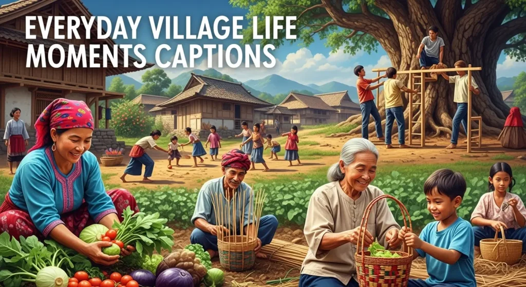 Everyday Village Life Moments Captions