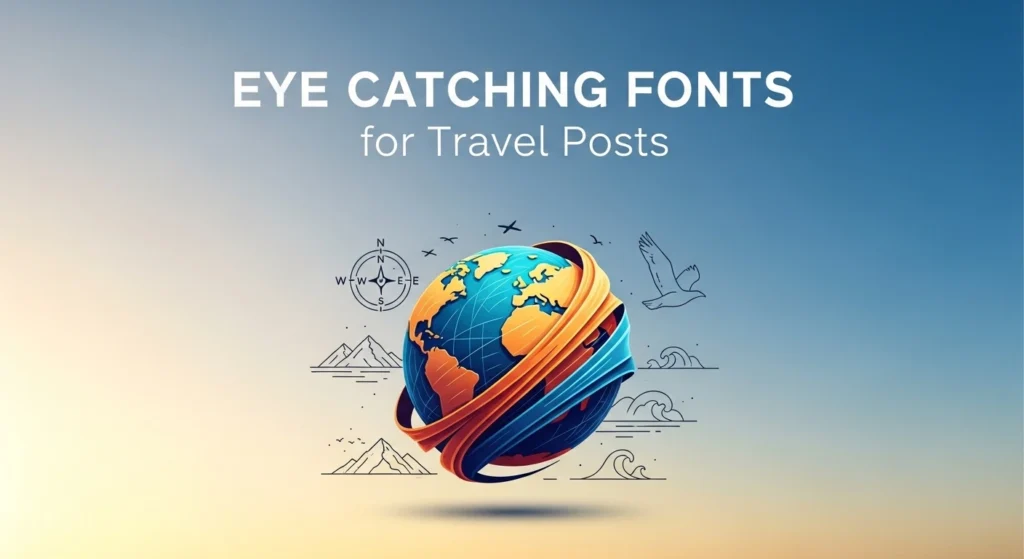 Eye Catching Fonts for Travel Posts
