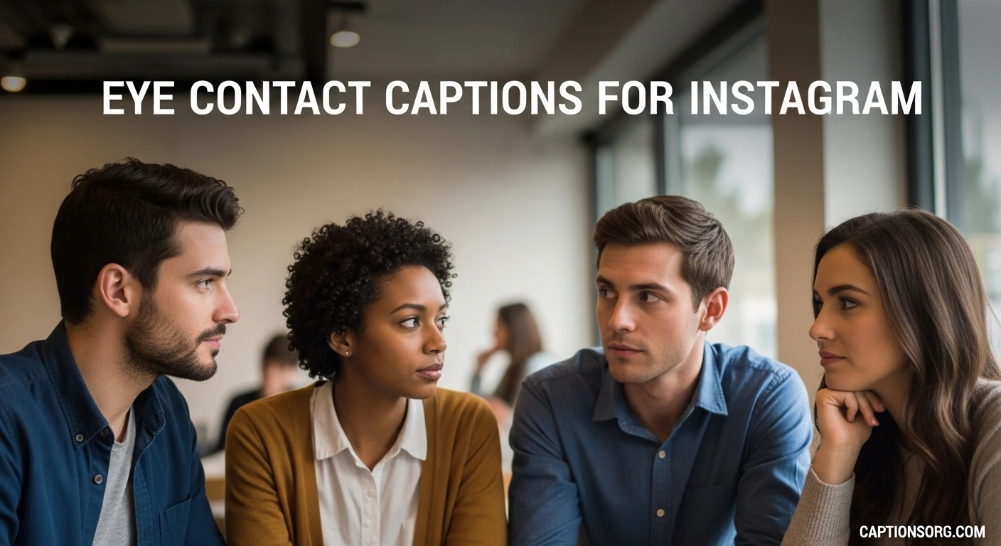 Eye Contact Captions for Instagram