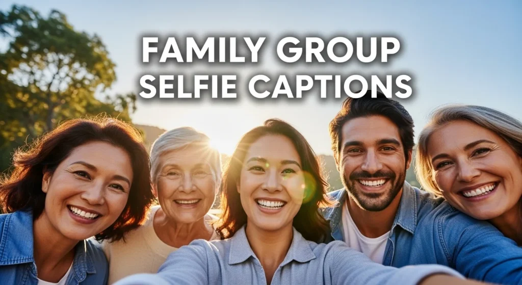 Family Group Selfie Captions