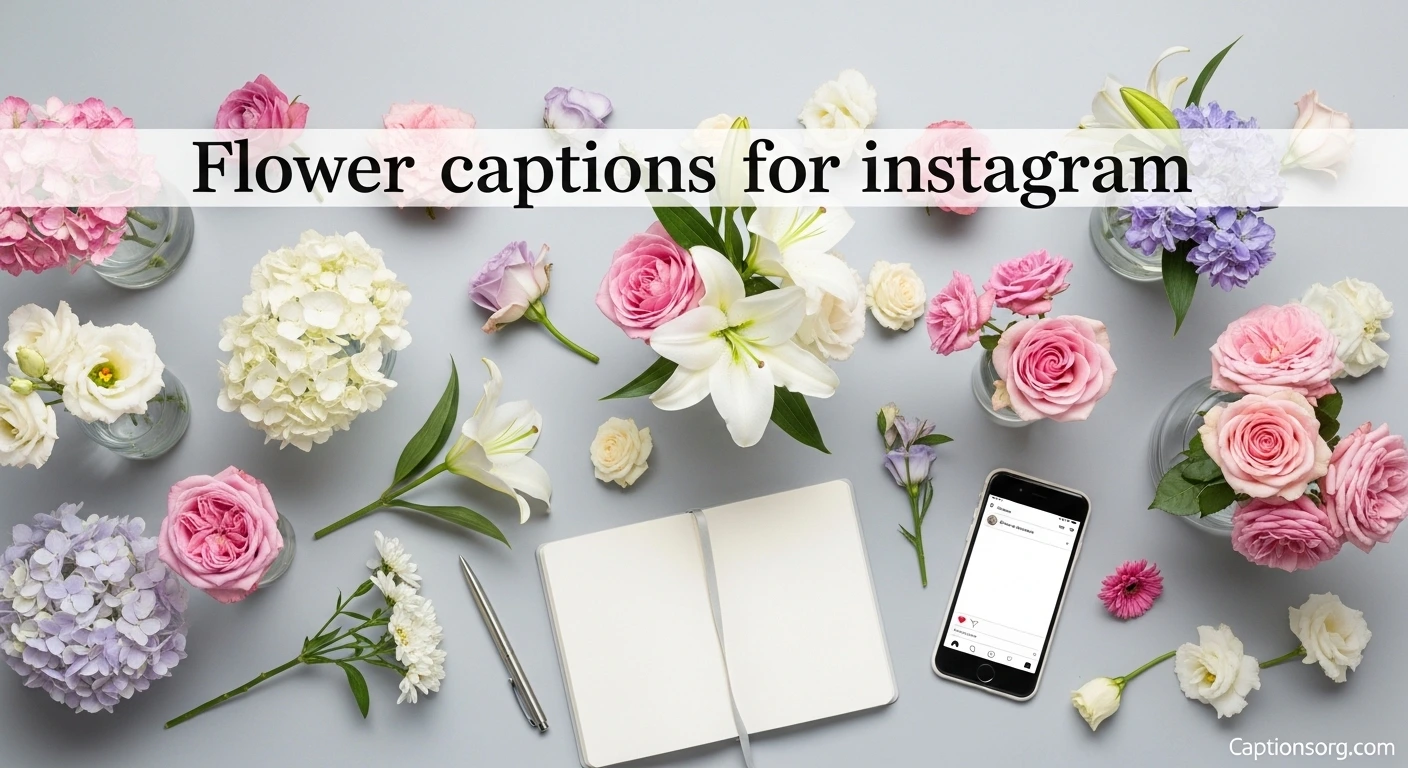 Flower captions for instagram