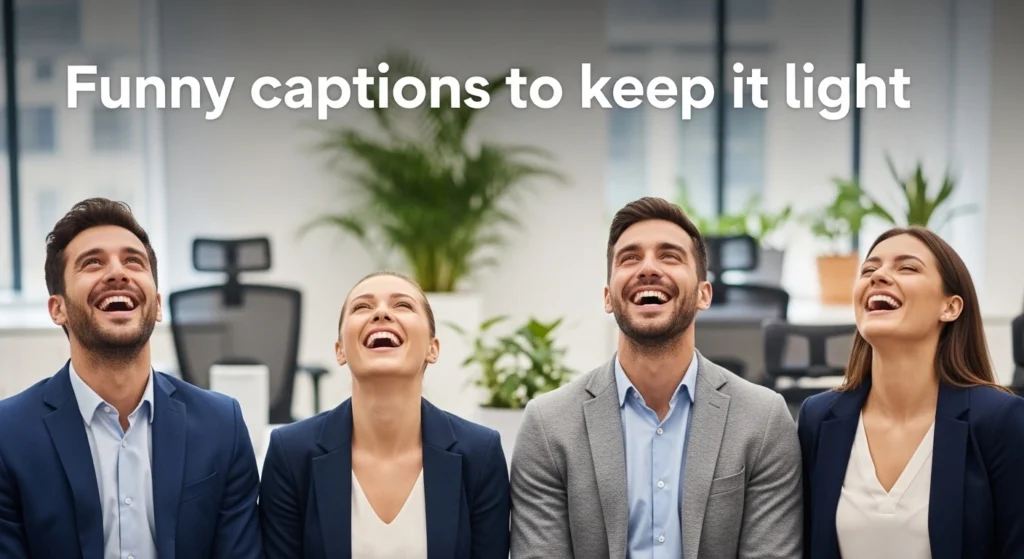 Funny captions to keep it light