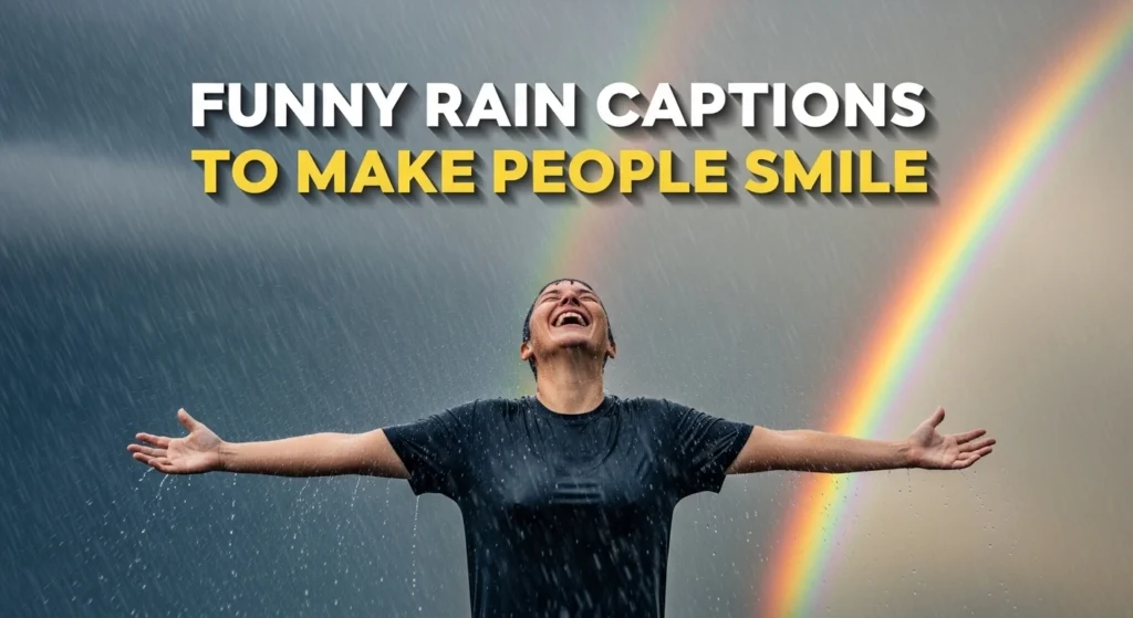 Funny rain captions to make people smile