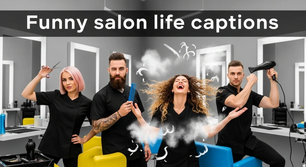 Funny salon life captions