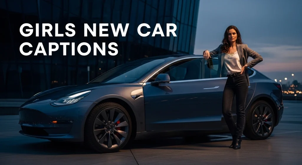 Girls New Car Captions