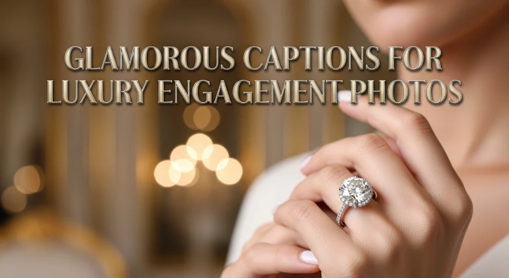 Glamorous Captions for Luxury Engagement Photos