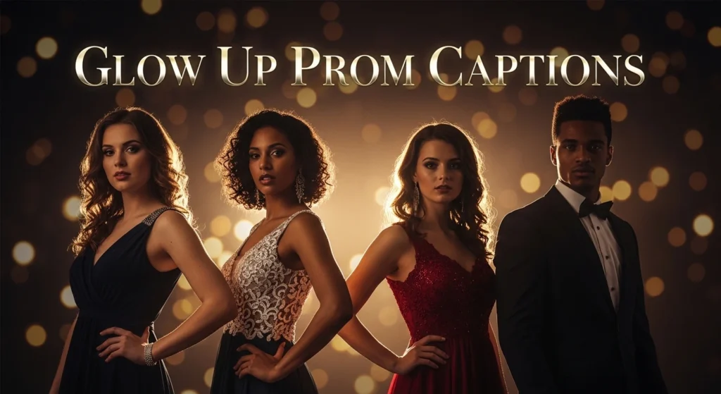Glow Up Prom Captions