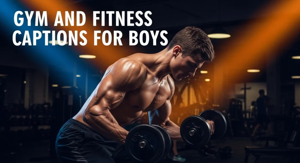 Gym and Fitness Captions for Boys