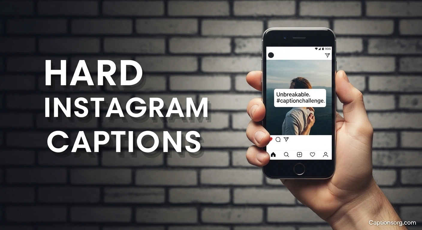 Hard Instagram Captions