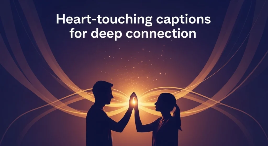 Heart-touching captions for deep connection