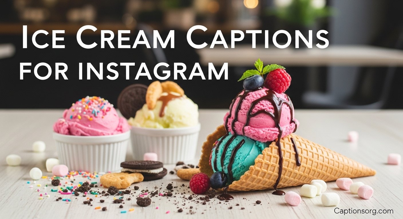 Ice Cream Captions for Instagram