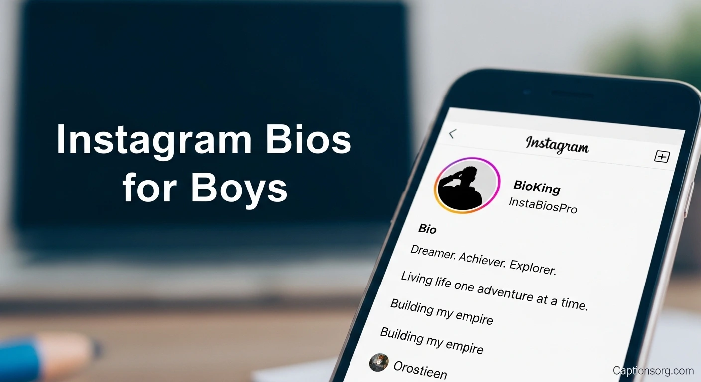 670+ Instagram Bios for Boys