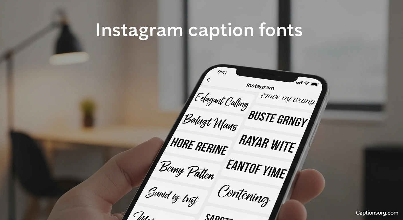 Instagram caption fonts