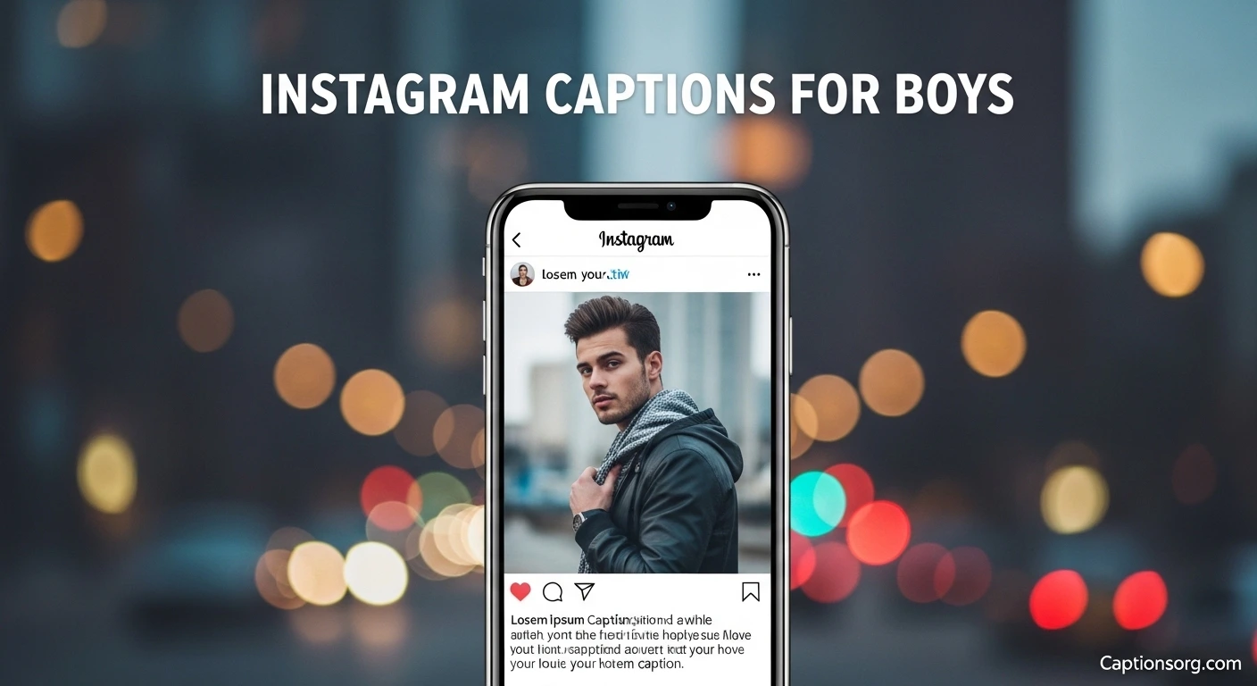 630+ Instagram Captions for Boys