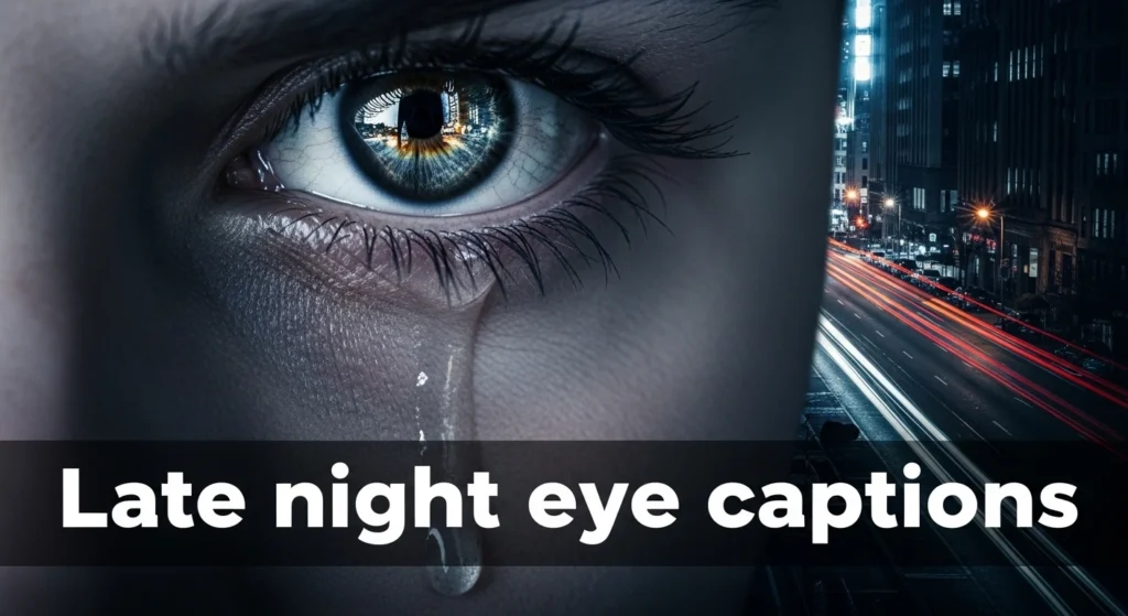 Late night eye captions
