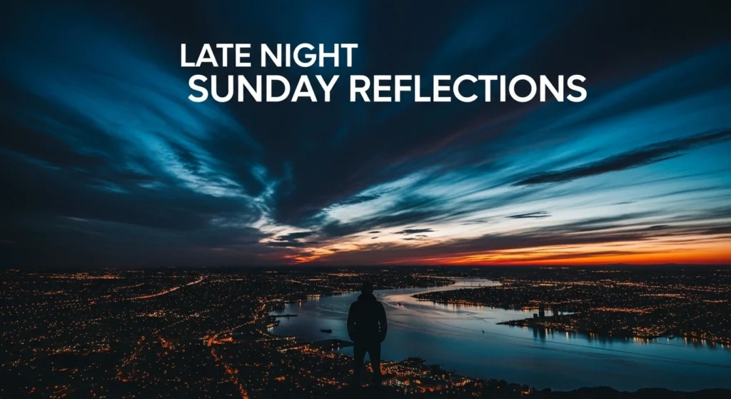 Late Night Sunday Reflections