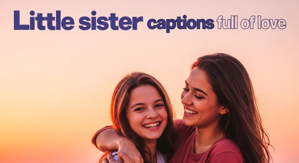 Little sister captions full of love
