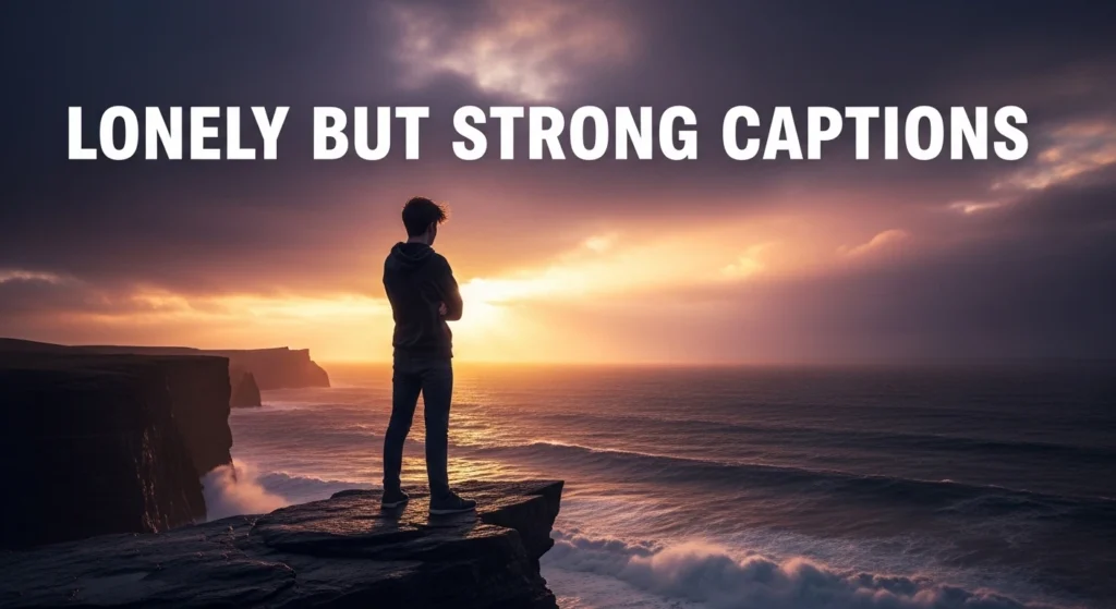 Lonely but Strong Captions