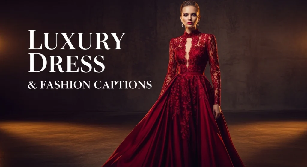 Luxury Dress & Fashion Captions