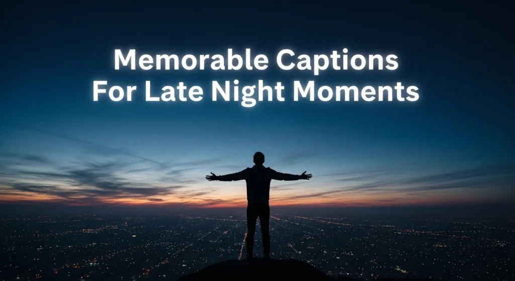 Memorable Captions For Late Night Moments