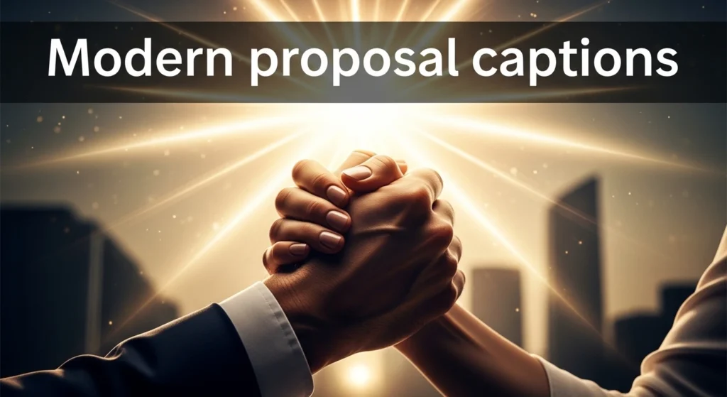 Modern proposal captions