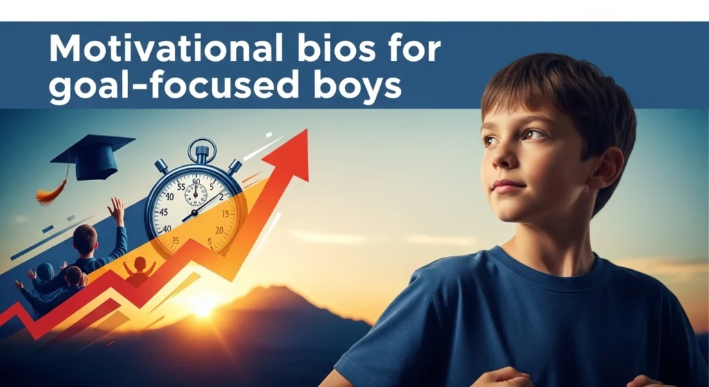 Motivational bios for goal-focused boys