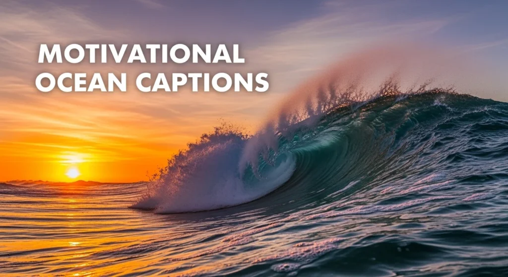Motivational Ocean Captions