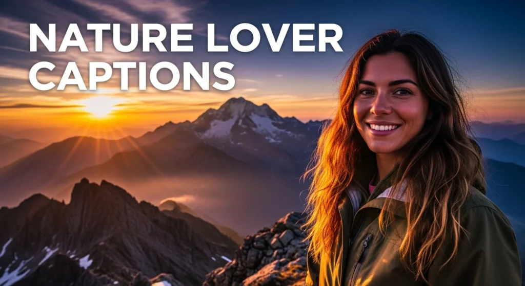 Nature lover captions