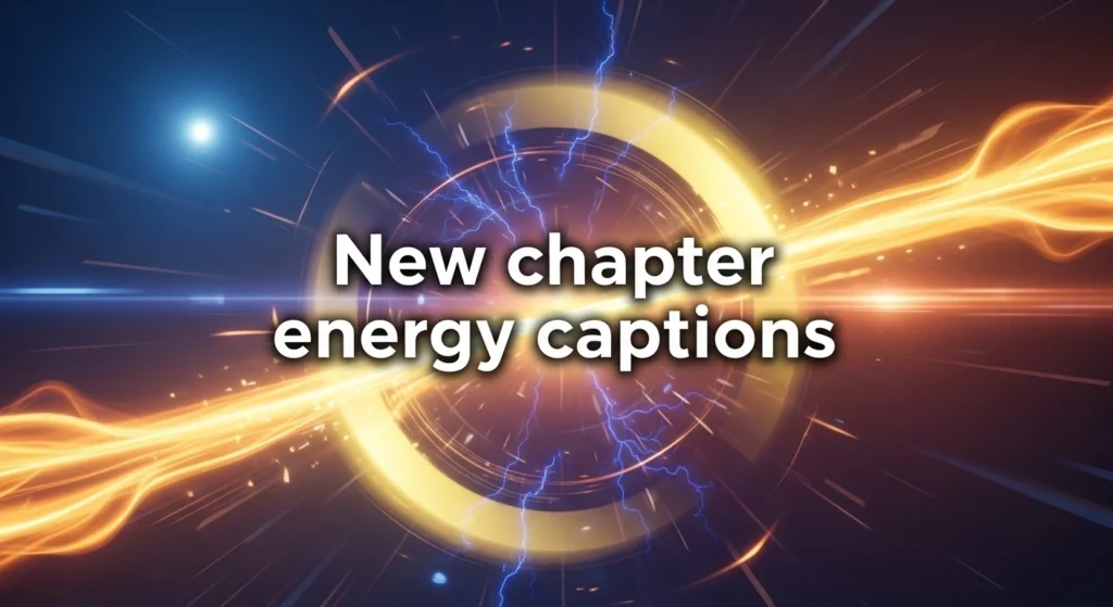 New chapter energy captions