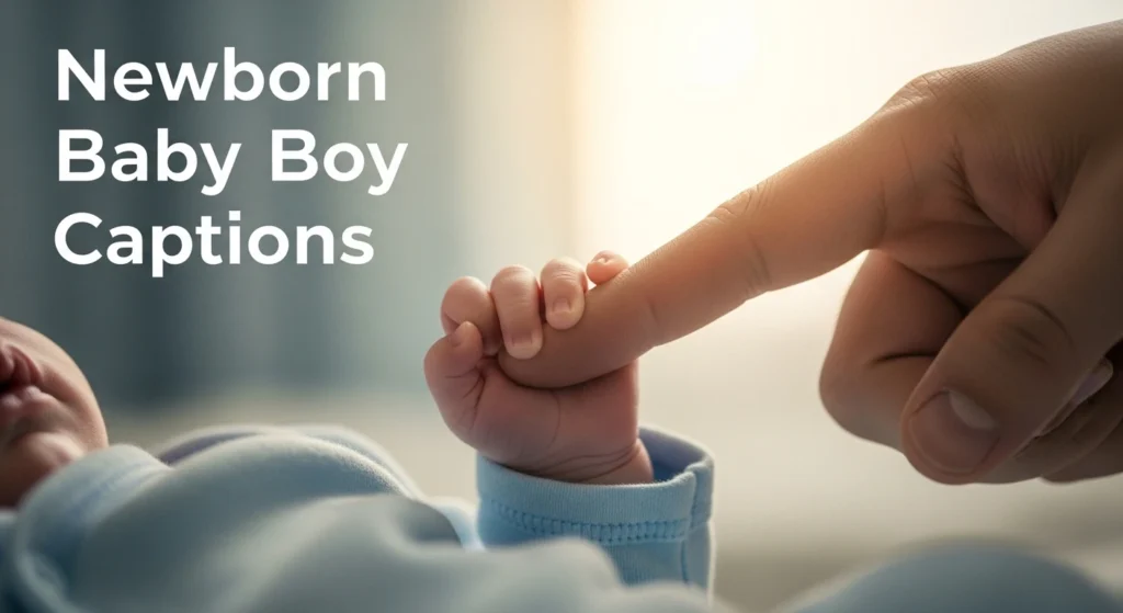 Newborn Baby Boy Captions