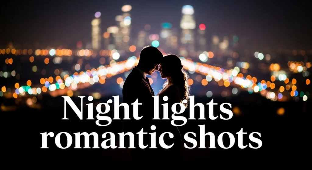 Night lights romantic shots