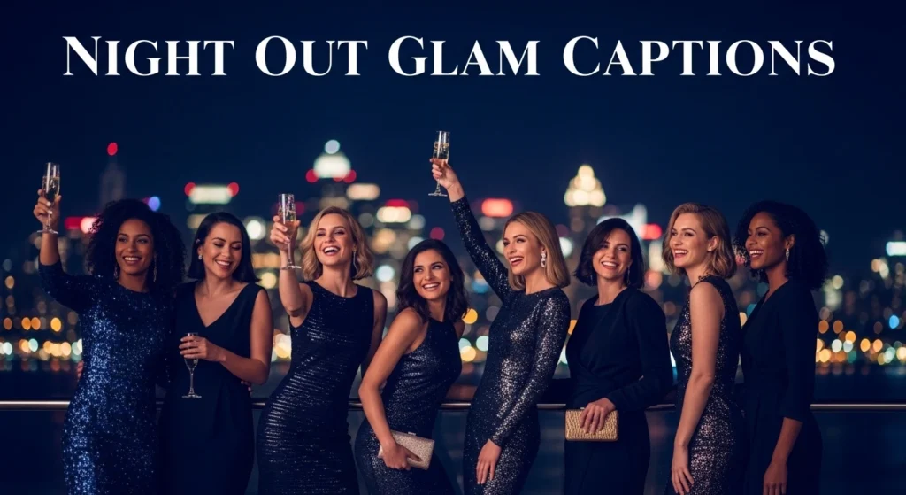Night Out Glam Captions