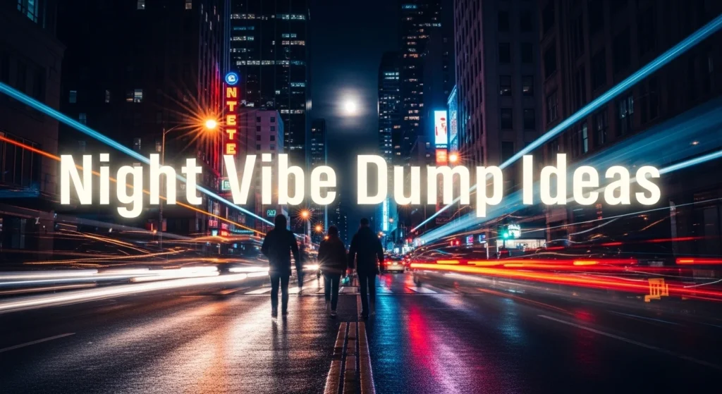 Night vibe dump ideas