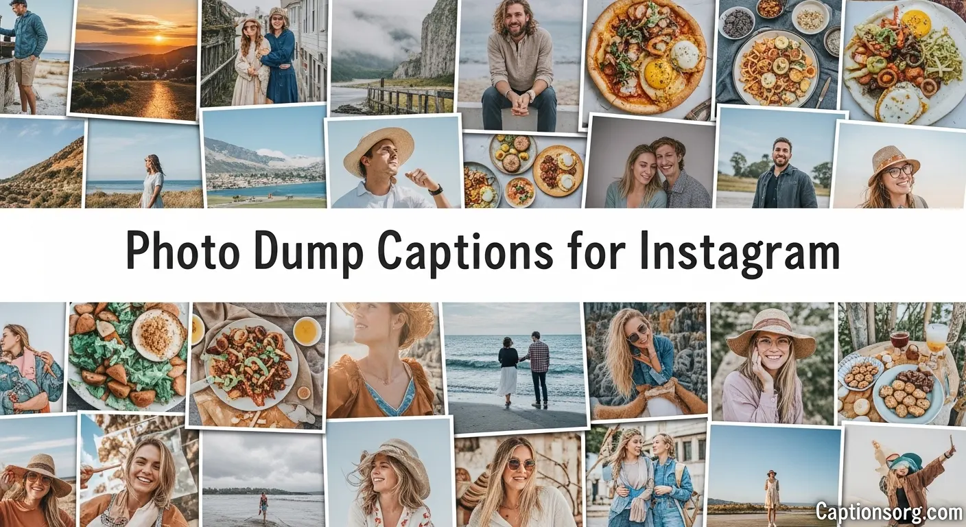 Photo Dump Captions for Instagram