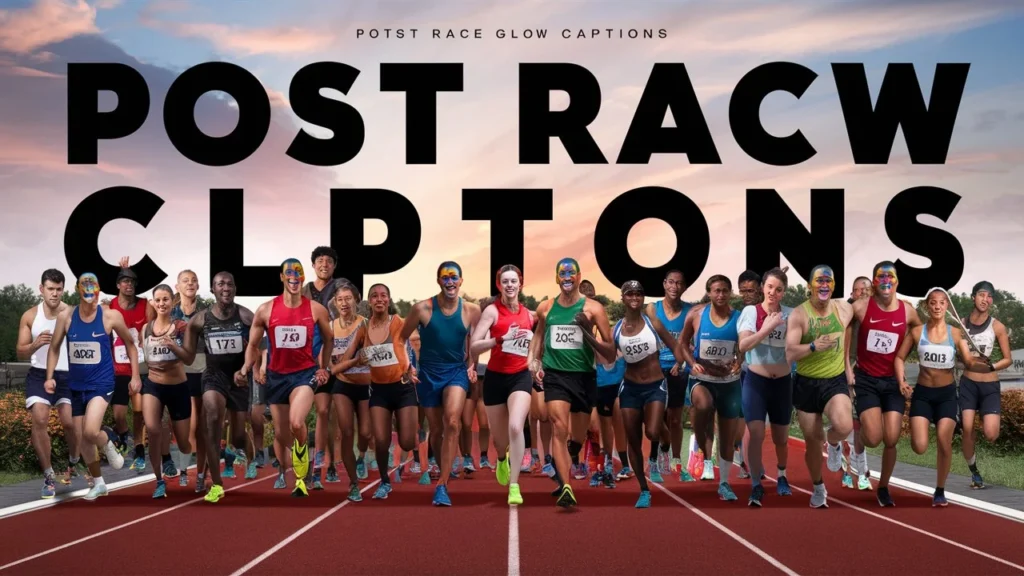 Post Race Glow Captions