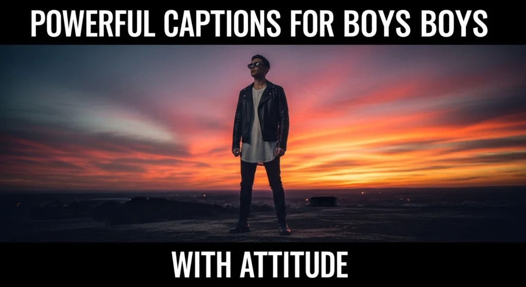 Powerful Captions For Boys With Attitude