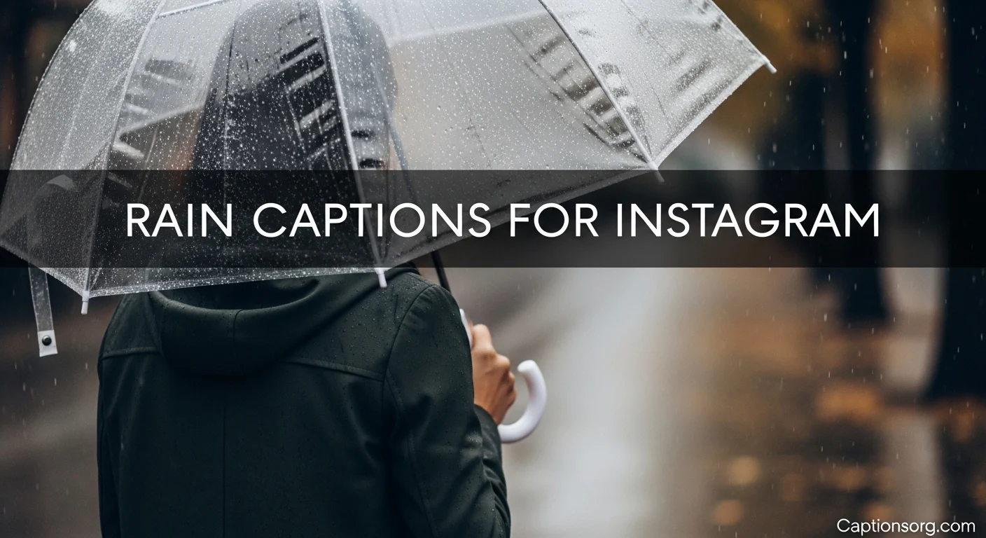 Rain Captions for Instagram