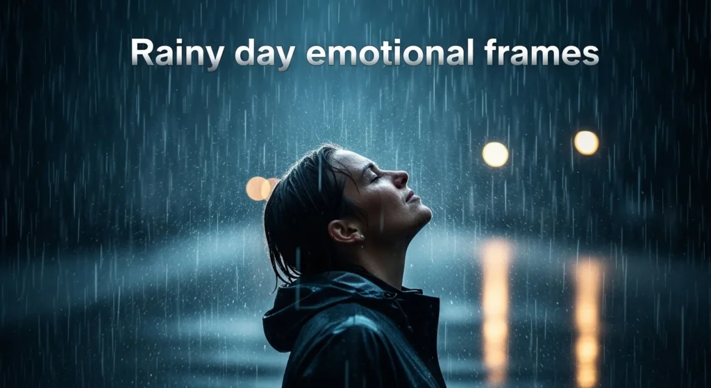 Rainy day emotional frames